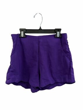 Purple Women's High-Rise Dress Shorts
